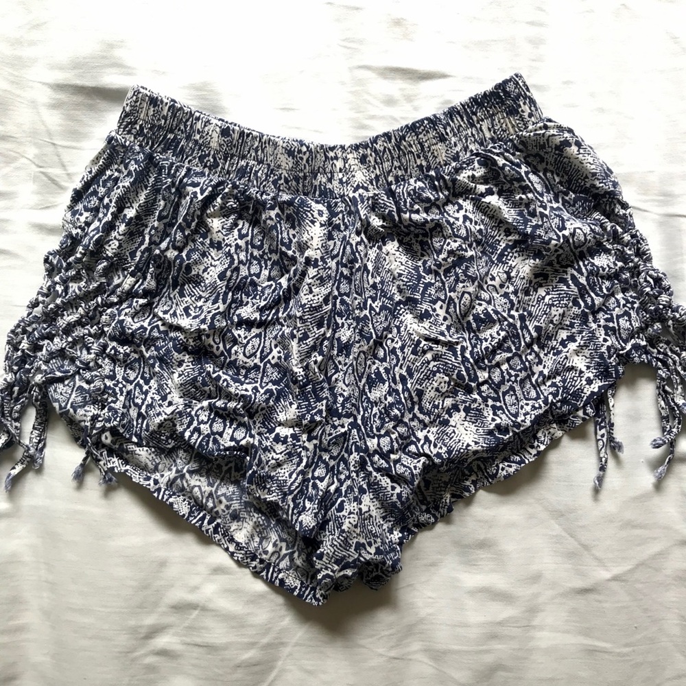 LF-Millau Blue Snakeskin Shorts